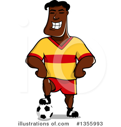 Royalty-Free (RF) Soccer Player Clipart Illustration by Vector Tradition SM - Stock Sample #1355993