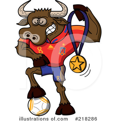 Royalty-Free (RF) Soccer World Cup Clipart Illustration by Zooco - Stock Sample #218286