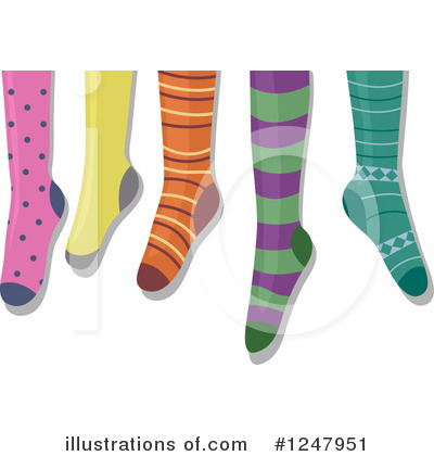 Sock Clipart #1247951 by BNP Design Studio