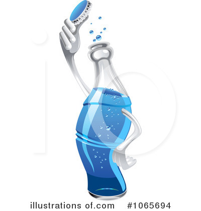 Soda Bottle Clipart #1065694 by Vector Tradition SM