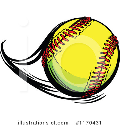Royalty-Free (RF) Softball Clipart Illustration by Chromaco - Stock Sample #1170431