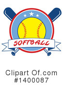 Softball Clipart #1400087 by Hit Toon