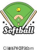 Softball Clipart #1740790 by Vector Tradition SM