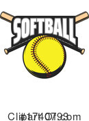 Softball Clipart #1740793 by Vector Tradition SM