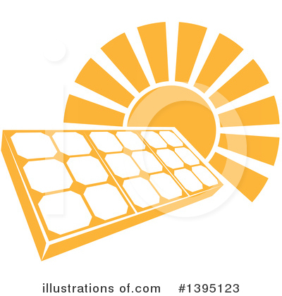 Solar Panels Clipart #1395123 by AtStockIllustration