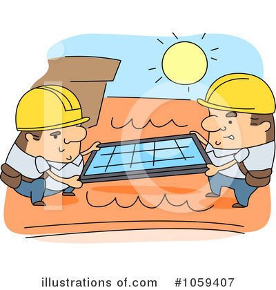 Royalty-Free (RF) Solar Panel Clipart Illustration by BNP Design Studio - Stock Sample #1059407