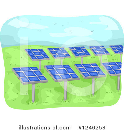 Solar Panels Clipart #1246258 by BNP Design Studio