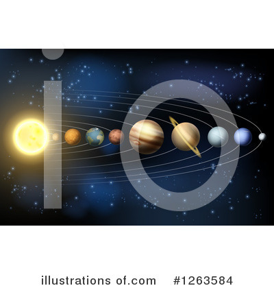 Solar System Clipart #1263584 by AtStockIllustration