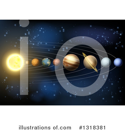 Solar System Clipart #1318381 by AtStockIllustration