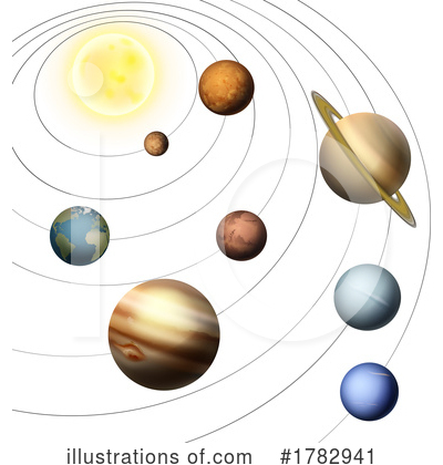 Solar System Clipart #1782941 by AtStockIllustration