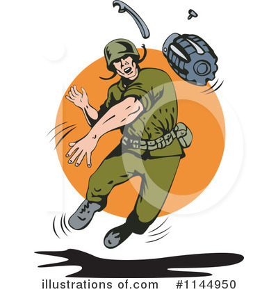 Royalty-Free (RF) Soldier Clipart Illustration by patrimonio - Stock Sample #1144950