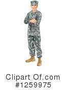 Soldier Clipart #1259975 by AtStockIllustration