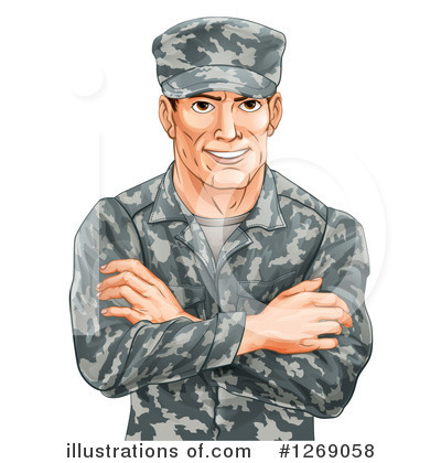 Soldier Clipart #1269058 by AtStockIllustration