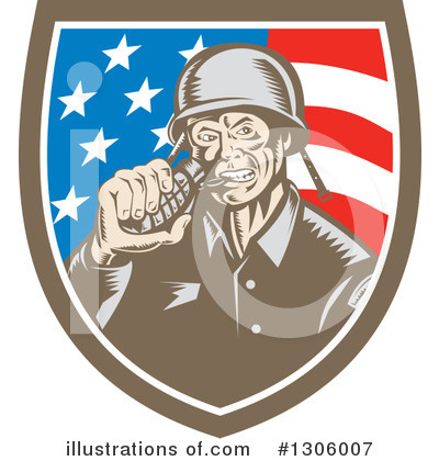 Royalty-Free (RF) Soldier Clipart Illustration by patrimonio - Stock Sample #1306007