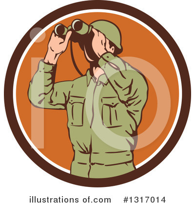 Royalty-Free (RF) Soldier Clipart Illustration by patrimonio - Stock Sample #1317014