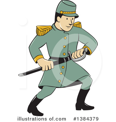 Royalty-Free (RF) Soldier Clipart Illustration by patrimonio - Stock Sample #1384379