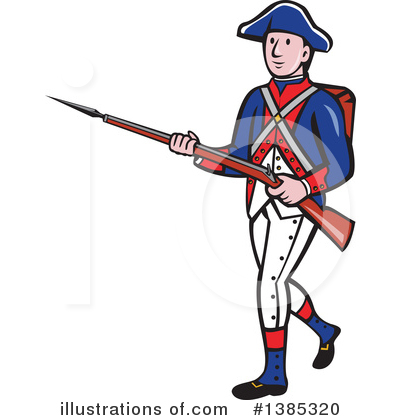 Revolutionary Soldier Clipart #1385320 by patrimonio
