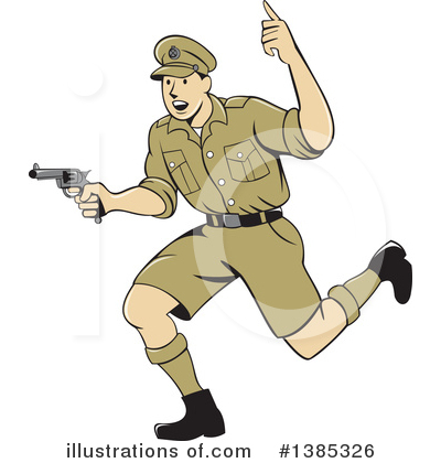 Royalty-Free (RF) Soldier Clipart Illustration by patrimonio - Stock Sample #1385326