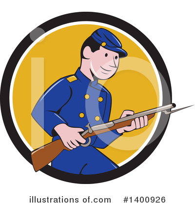 Royalty-Free (RF) Soldier Clipart Illustration by patrimonio - Stock Sample #1400926