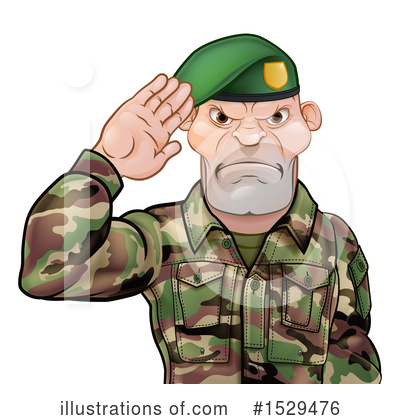 Royalty-Free (RF) Soldier Clipart Illustration by AtStockIllustration - Stock Sample #1529476
