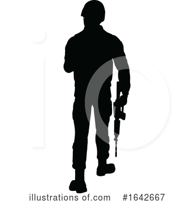 Royalty-Free (RF) Soldier Clipart Illustration by AtStockIllustration - Stock Sample #1642667
