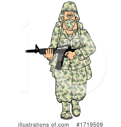 Royalty-Free (RF) Soldier Clipart Illustration by djart - Stock Sample #1719509