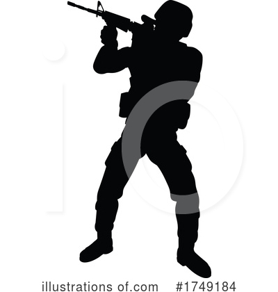 Royalty-Free (RF) Soldier Clipart Illustration by AtStockIllustration - Stock Sample #1749184