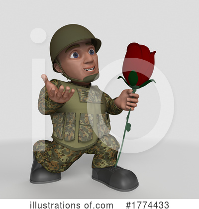 Royalty-Free (RF) Soldier Clipart Illustration by KJ Pargeter - Stock Sample #1774433