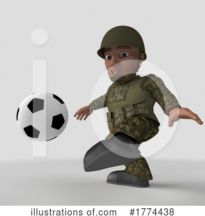 Royalty-Free (RF) Soldier Clipart Illustration by KJ Pargeter - Stock Sample #1774438