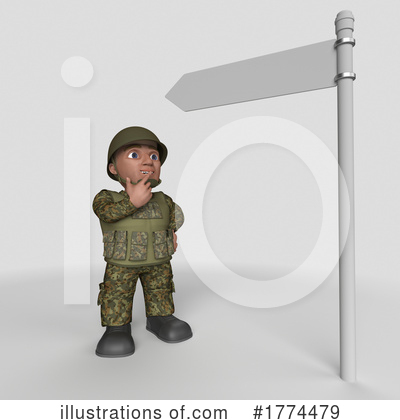 Royalty-Free (RF) Soldier Clipart Illustration by KJ Pargeter - Stock Sample #1774479