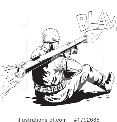 Royalty-Free (RF) Soldier Clipart Illustration by patrimonio - Stock Sample #1792685
