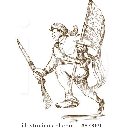 Royalty-Free (RF) Soldier Clipart Illustration by patrimonio - Stock Sample #87869