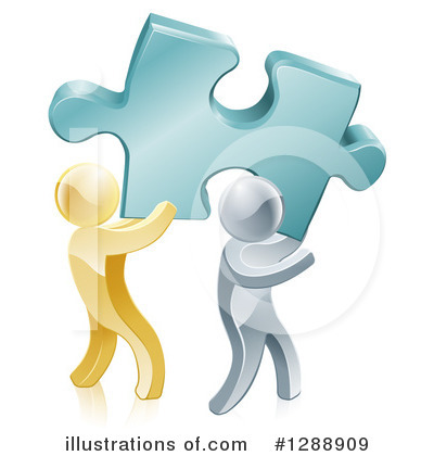 Jigsaw Puzzle Clipart #1288909 by AtStockIllustration
