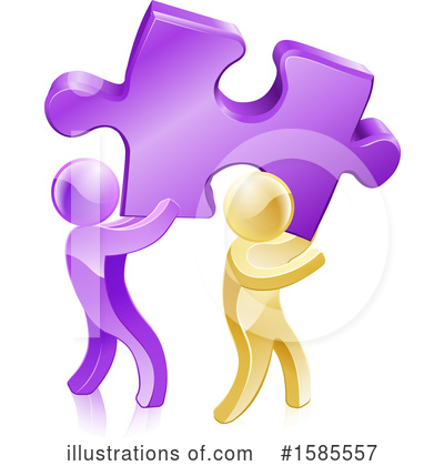 Puzzle Piece Clipart #1585557 by AtStockIllustration