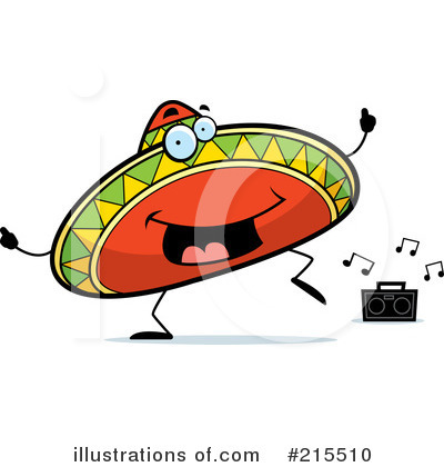 Royalty-Free (RF) Sombrero Clipart Illustration by Cory Thoman - Stock Sample #215510