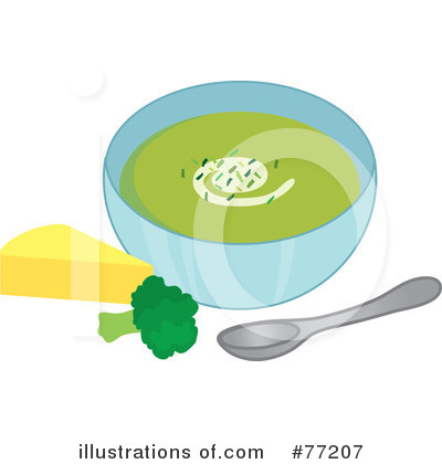 Royalty-Free (RF) Soup Clipart Illustration by Rosie Piter - Stock Sample #77207