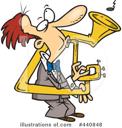Royalty-Free (RF) Sousaphone Clipart Illustration by toonaday - Stock Sample #440848