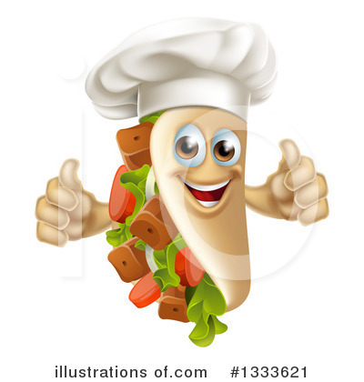 Royalty-Free (RF) Souvlaki Kebab Clipart Illustration by AtStockIllustration - Stock Sample #1333621