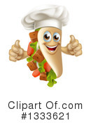 Souvlaki Kebab Clipart #1333621 by AtStockIllustration