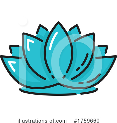 Lotus Flower Clipart #1759660 by Vector Tradition SM