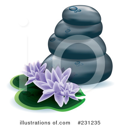 Royalty-Free (RF) Spa Stones Clipart Illustration by MilsiArt - Stock Sample #231235