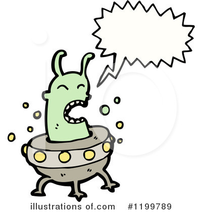 Royalty-Free (RF) Space Alien Clipart Illustration by lineartestpilot - Stock Sample #1199789