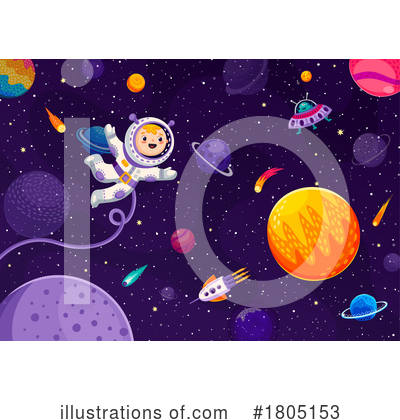 Astronaut Clipart #1805153 by Vector Tradition SM