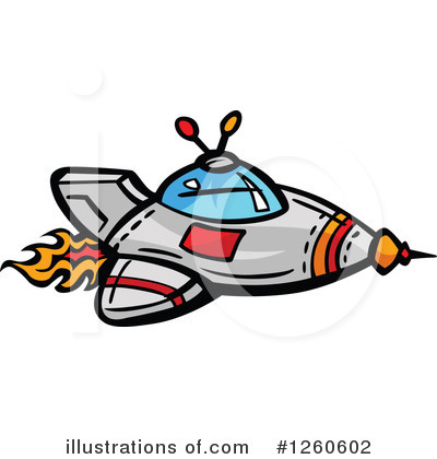 Royalty-Free (RF) Spacecraft Clipart Illustration by Chromaco - Stock Sample #1260602