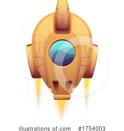 Space Ship Clipart #1754003 by Vector Tradition SM