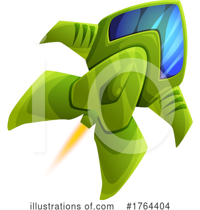 Royalty-Free (RF) Spaceship Clipart Illustration by Vector Tradition SM - Stock Sample #1764404