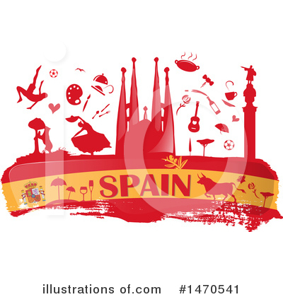 Spanish Flag Clipart #1470541 by Domenico Condello