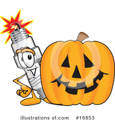 Spark Plug Character Clipart #16853 by Mascot Junction