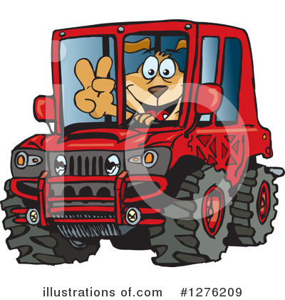 Sparkey Dog Clipart #1276209 by Dennis Holmes Designs