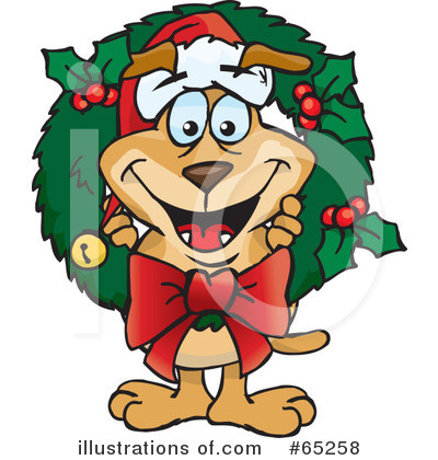 Royalty-Free (RF) Sparkey Dog Clipart Illustration by Dennis Holmes Designs - Stock Sample #65258